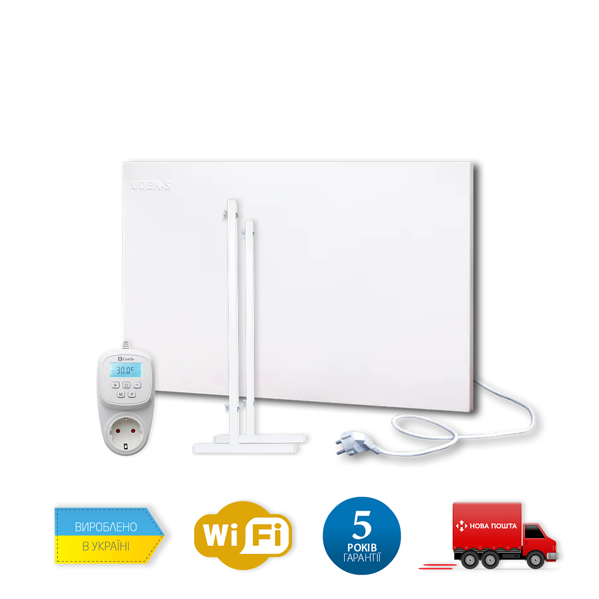 UDEN-500 универсал + Castle Wi-Fi терморегулятор + ножки-стойки